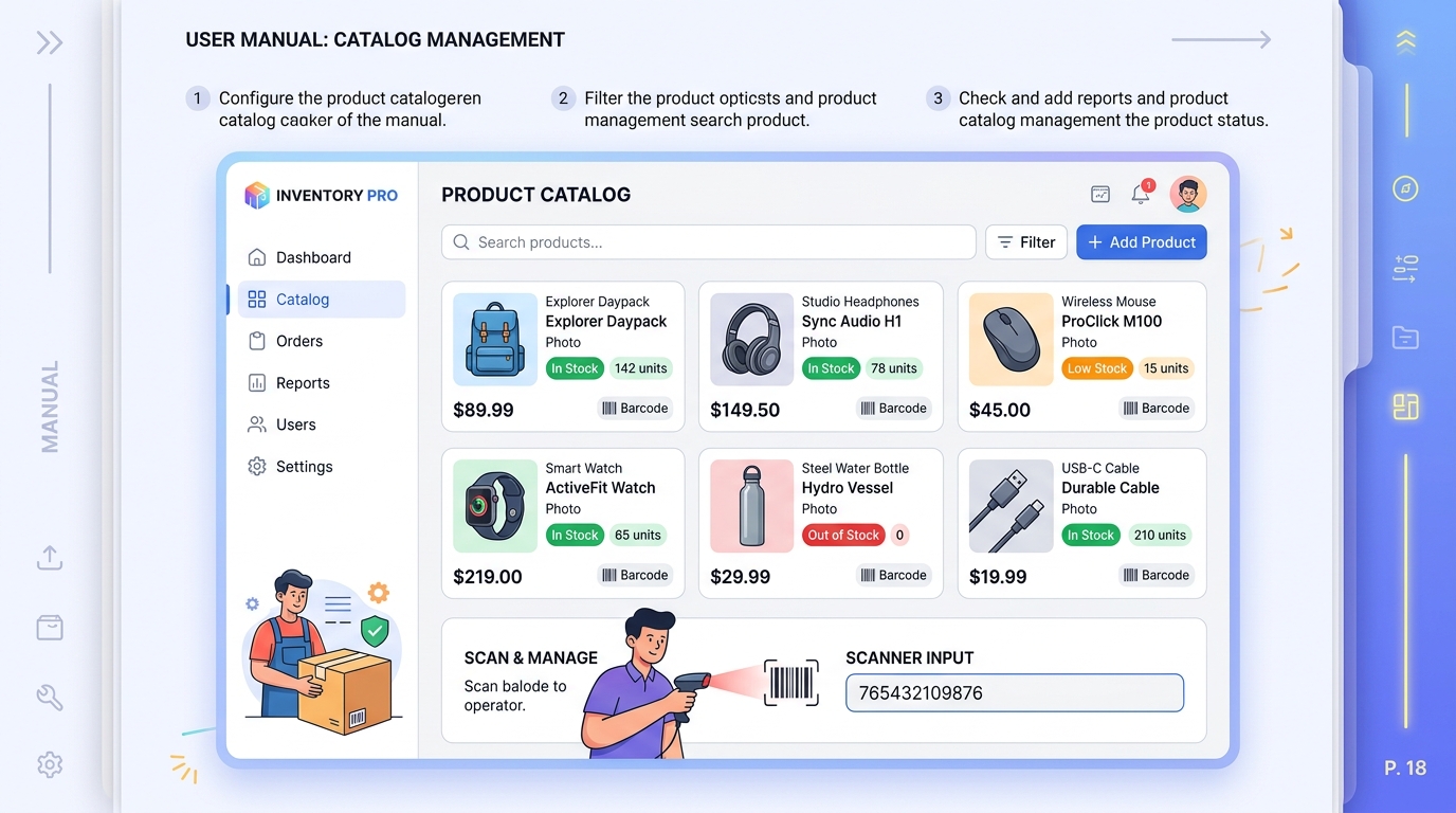 Guía Ilustrada Base de Productos e Inventario